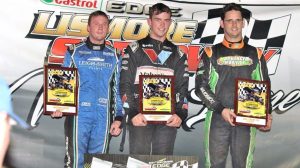 Lismore - Jan 12, 2022 - winner Marcus Dumesny (centre), Lachlan McHugh and Luke Oldfield at right